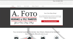 Desktop Screenshot of afotoinsuranceandtitle.com